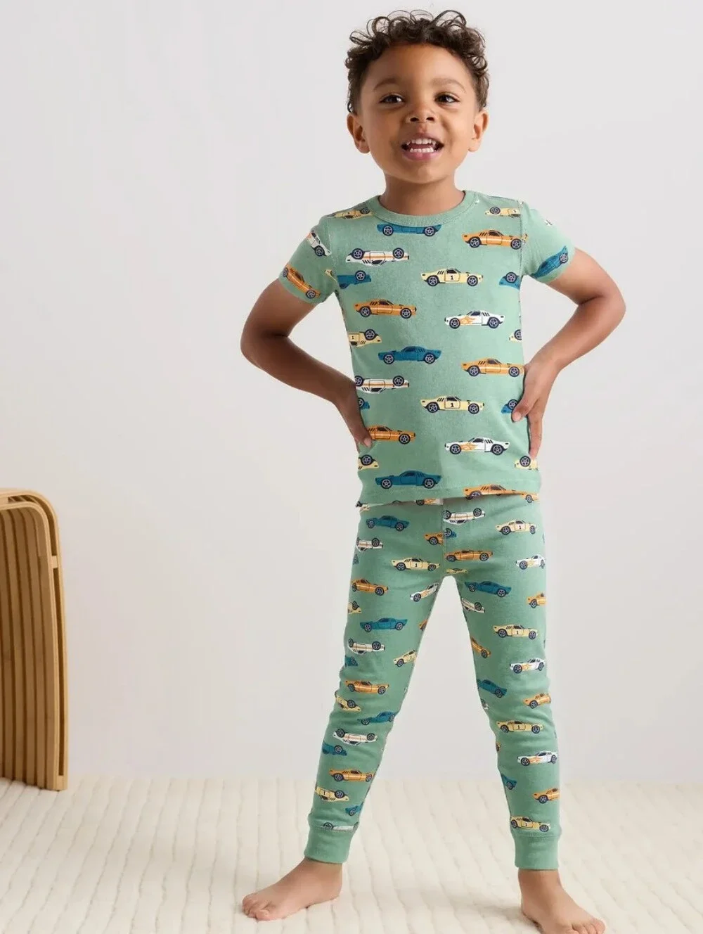 Quince 100% Organic Cotton Short Sleeve and Pant Pajama Set- 4T